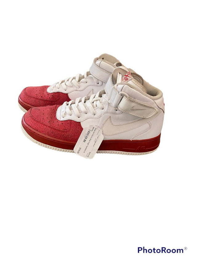 Nike Air Force One High Top Red