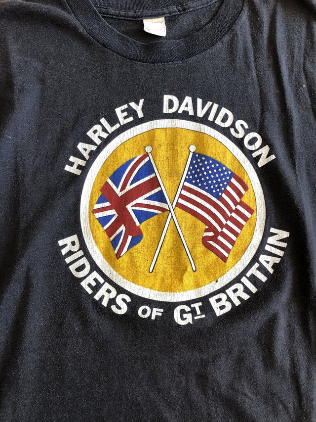 Vintage 1983 Harley-Davidson Great Britan Screen Stars Shirt