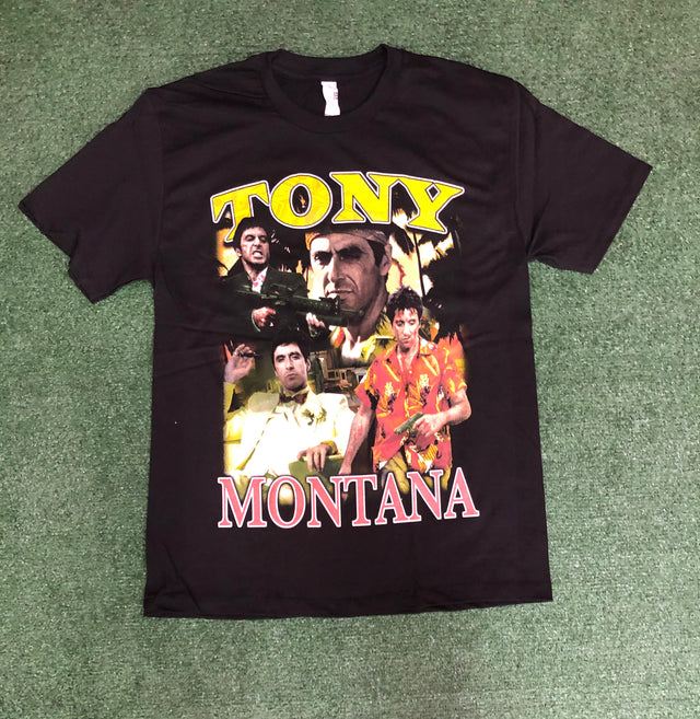 Tony Montana "Scar Face" Vintage Bootleg Style Band Tee