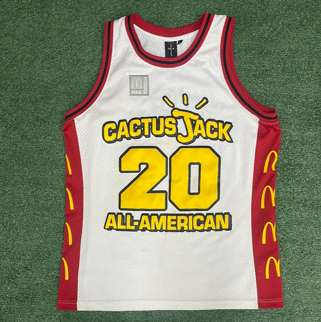 Travis Scott x McDonald's Cactus Jack All American Jersey White